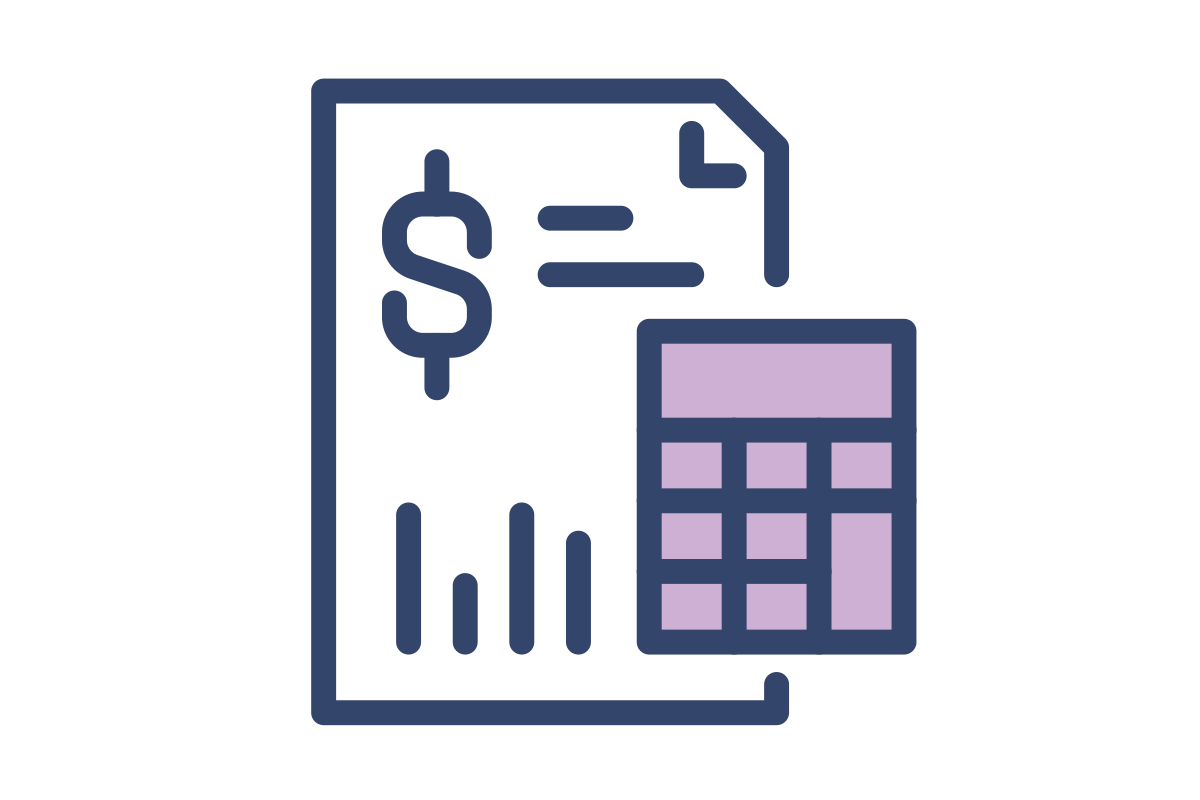 icons - statement with calculator
