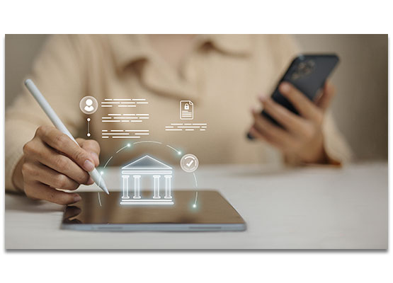 Image of Cell Phone Screen with Secure Transfer