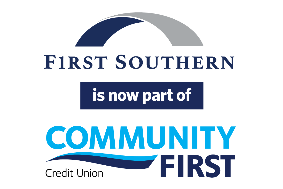 First southern and Community First logo lockup