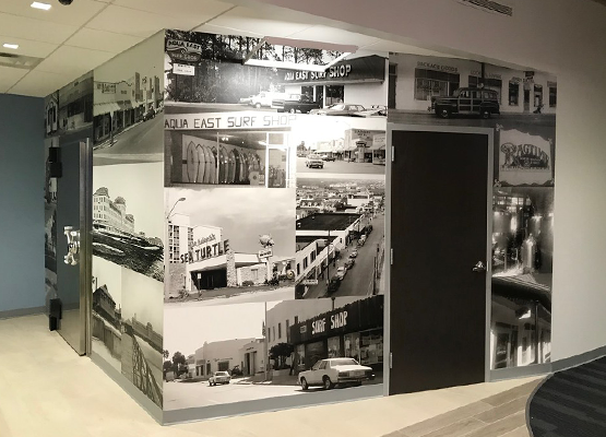 Photo of the Neptune Beach Branch Mural