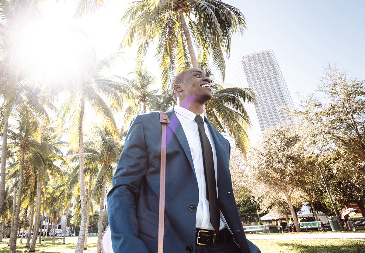 Man in a Suit Smiling